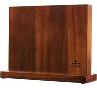 Bloc à couteaux magnétique sans couteaux, Porte-couteaux magnétique universel, Porte-couteaux en bois d'acacia naturel avec aimants puissants pour la présentation et le rangement des couverts