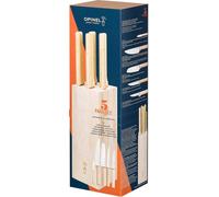Bloc à couteaux Opinel PARALLELE MEAT bois de hêtre avec 5 couteaux de la série PARALLELE