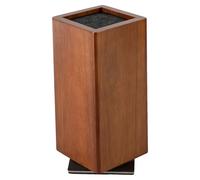 Bloc à découper, en bois d'acacia, rotatif à 360°, couleur marron