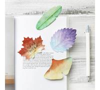 Bloc à gratter feuilles en forme de 25 Pages, marqueurs de plantes vertes, Notes autocollantes d'information, fournitures de papeterie scolaires et de bureau, 1 pièce 6