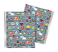 Bloc A5 quadrillage 5 mm couverture rigide 90 h 90 g Crown Stickers