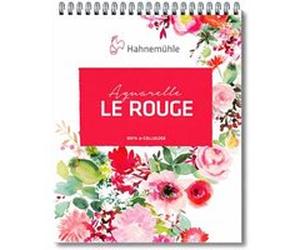 Bloc - Aquarelle - 17x24cm - Spirales - 20 feuilles - 325g - Grain fin - Le Rouge - Hahnemühle