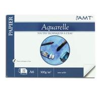 Bloc de papier aquarelle A6 300 gr/m 12 feuilles d'AMT