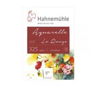 Bloc Aquarelle Le Rouge 325g/M2 12feuilles Grain Fin 17x24cm - Hahnemühle