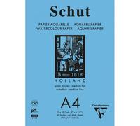 Bloc Aquarelle Schut Clairefontaine Papier Petit Grain Blanc A4 40 Feuilles