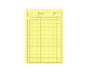 Bloc audit contrôle interne elve 80 pages perforées format a4 encollage en tête adapté écriture crayon coloris jaune