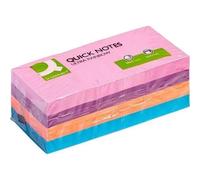 Bloc Autocollant - Q-Connect - Kf02516 - 38 X 51 Mm - 100 Cartes - Couleurs Mélangées