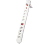 Bloc avec 2 interrupteurs - CHACON - 8 x 16 A - 1,5 m - Blanc (FR)