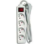 Chacon Bloc multiprise CHA44079 avec interrupteur 4 x 16 A 1,5 m Blanc