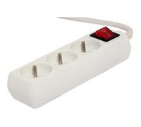 Chacon Bloc multiprise avec interrupteur 3 x 16 A 1,5 m Blanc (FR)