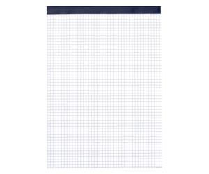 Bloc bureau sans couverture format A4 petits carreaux 100 feuilles