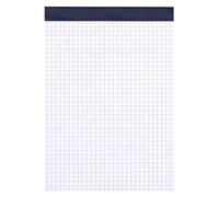 Bloc bureau sans couverture format A5 petits carreaux 100 feuilles