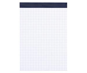 Bloc bureau sans couverture format A5 petits carreaux 100 feuilles