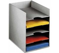 Bloc classeur à 5 cases fixes pour doc A4 L25,8 x H31,8 x P32,5 cm gris G