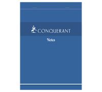 Bloc Conquerant "Notes" Agrafe 148X210 200P 60G Q5/5 Bleu
