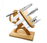 Bloc-Couteau magnétique, Porte-Bois, modelage Guerrier créatif, Support de Couteau Multifonctionnel, Porte-cisselle, Organisateur de Cuisine, Cadeau de Cuisine (Couteau Non Inclus)