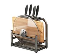 Bloc Couteaux Cuisine Vide, Bloc À Couteaux Multifonctionnel, Support De Comptoir, Ustensiles Durable et élégant