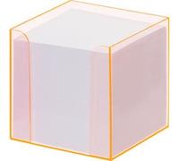 Bloc cube avec boîtier 'Luxbox' orange, équipé