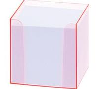 Bloc cube avec boîtier 'Luxbox' rose, équipé