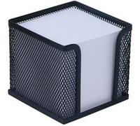 Bloc cube avec boîtier 'Office', fil métallique, noir