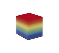 Quo Vadis - Bloc cube - Classic - Multicolore - 9x9x8 cm - Papier Clairefontaine multicolore - Fabrication française Multicolore G