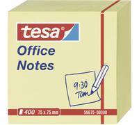 Bloc cube de notes adhésives tesa 56675-00000 75 mm x 75 mm jaune 400 feuille(s)