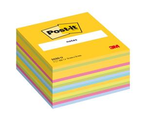 Bloc cube multicouleurs Post-It 76 x 76 mm - bloc de 450 feuilles