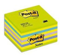 Bloc cube NEON 7,6 x 7,6 cm 450 feuilles coloris bleu-vert G