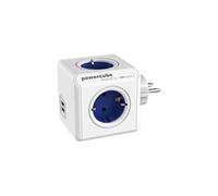 Allocacoc PowerCube original usb - Unité de distribution secteur - CA 110-240 V - connecteurs de sortie : 5 - bleu cobalt