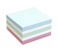 Bloc cube repositionnable pastel Bruneau 75 x 75 mm - bloc de 400 feuilles - Blocs cubes - Bruneau