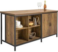 Bloc cuisine - Style moderne - Bois/acier inoxydable
