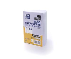 Bloc D EnveloPPe Oxford 114X162 X50 Auto Adhesive Precasee Ouv Facile Invio