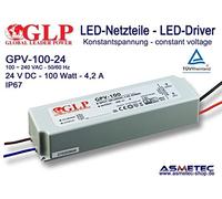 Bloc d'alimentation à découpage GLP GPV-100-24, 24 V DC, 100 W, IP67, TÜV
