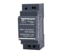 Bloc d'alimentation à découpage ultra fin 24 V CC 30 W Montage sur rail DIN | Transformateur HDR-30-24 avec entrée AC 100-240 V | Bloc d'alimentation industriel compact pour panneaux de commande |