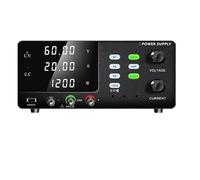 Bloc d'alimentation CC à découpage 30 V 60 V 20 A réglable 3 mémoires(60V 20A OCP OVP USB,AC 220V)