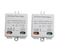 Bloc d'alimentation LED 12 V 10 W DC pilote IP44 sans scintillement transformateur LED 12 V 10 W boîtier en plastique compact pilote LED 12 V 10 W pour bandes lumineuses intérieures bloc