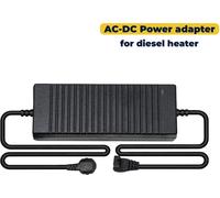 Bloc d'alimentation pour chauffage à air diesel - Adaptateur CA/CC - Entrée 110–240 V - Sortie 12 V 12 A - Pour chauffage à air ou chauffage auxiliaire de voiture - Noir