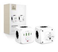Bloc d'alimentation - Tech-Protect PCL3X4 - 2 ports USB - 2 ports Type-C - 3 prises blanches