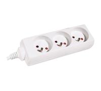 DEXLAN Multiprise 3 prises sans interrupteur blanche - 4,0 m