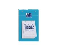 Oxford Bloc Bristol 125 x 200 30 fiches perforées Q5/5 Blanc