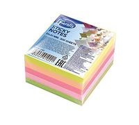 Bloc de 300 mini notes adhésives repositionnables carré 51x51mm 5 couleurs néon