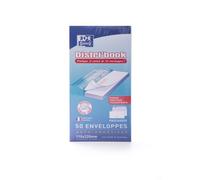bloc de 50 EnveloPPes Oxford 110x220 auto adhesive precasee ouverture facile - blanc