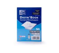 bloc de 50 EnveloPPes Oxford 114x162 auto adhesive precasee ouverture facile - blanc