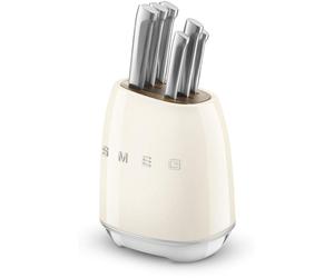 Bloc de 6 couteaux crème - Smeg - KBSF02CR -