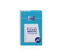 Fiche bristol non perforées 5 x 5 blanc Oxford - Bloc de 60