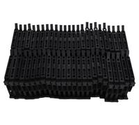 Bloc de bornes de connexion de sécurité, 4 mm, avec indicateur lumineux 24 V, lot de 50 pièces