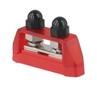 Bloc de bornes de rail de collecte 200 A pour répartiteur de bus m10 pour 12-48 V CC avec couvercle de protection pour câblage de voiture, camping-car, bateau (rouge)