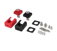 Bloc de bornes en cuivre IP67 étanche noir avec revêtement argenté de -40 °C à 105 °C - Bloc de raccordement étanche pour chariot élévateur - Connecteur de câble robuste en cuivre résistant à haut