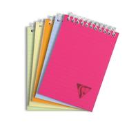 Bloc de bureau Linicolor Fresh Clairefontaine 10,5 x 14,8 cm reliure intégrale - 5 x 5 - 80 feuilles
