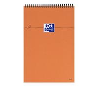 Bloc de bureau orange Oxford A4+ spirale - 5 x 5 - 80 feuilles